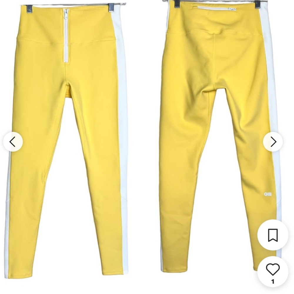 Solid & Striped Women's White and Yellow Leggings